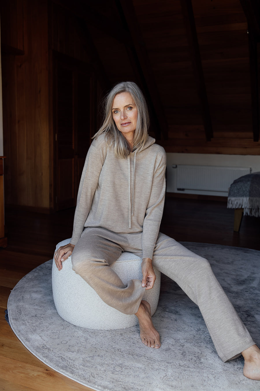 Merino Hoodie - Latte – Perriam