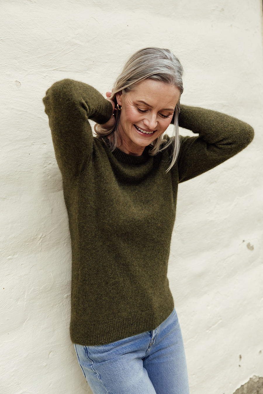 The Women's Possum Merino Crew - Avoka