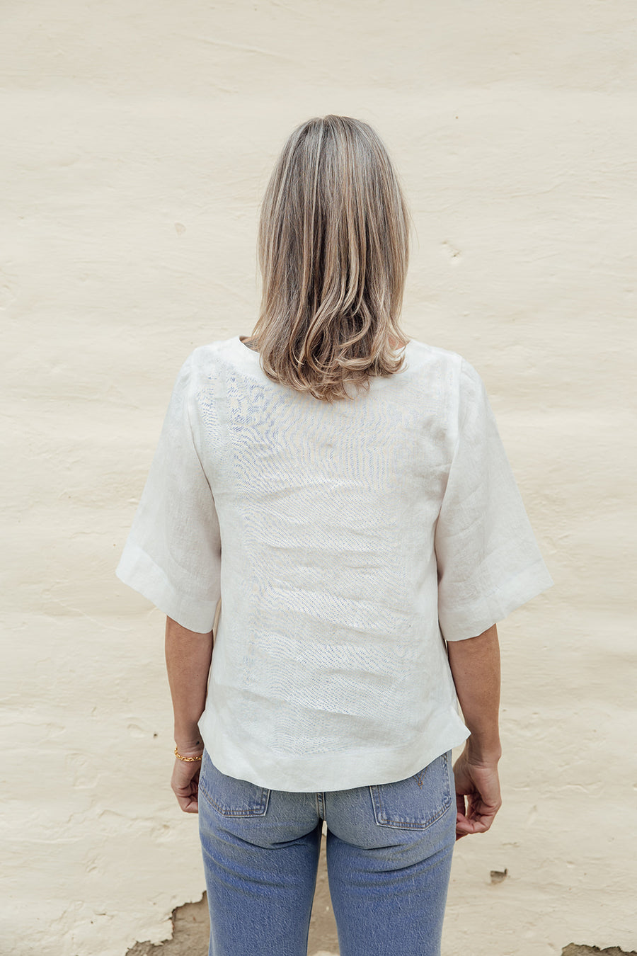 The Linen T-Shirt - Ivory