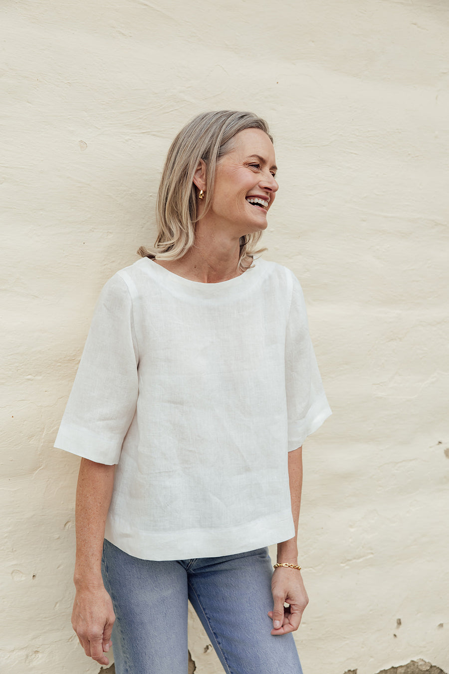 The Linen T-Shirt - Ivory