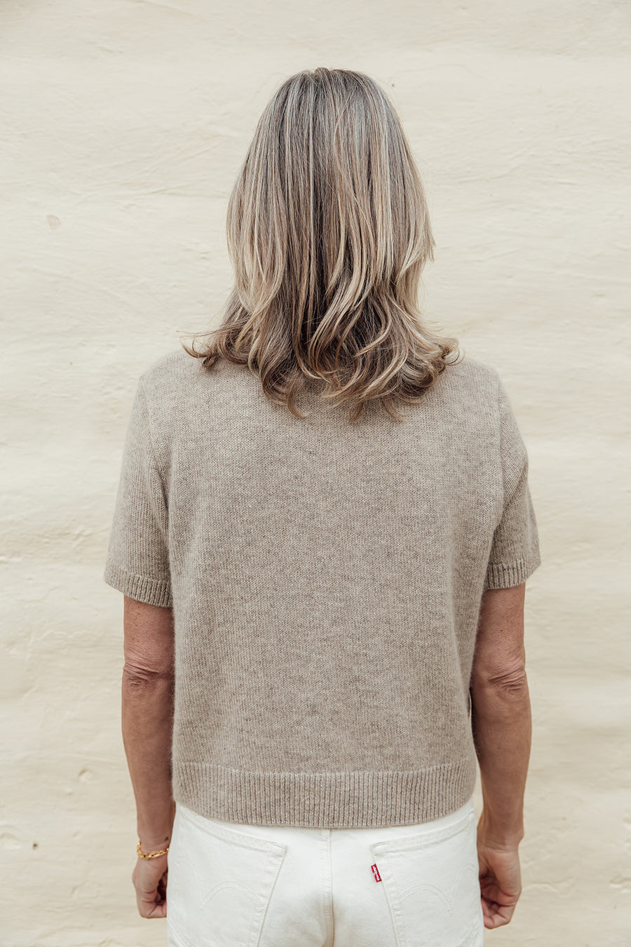 The Merino Angora Cardigan- Wheat