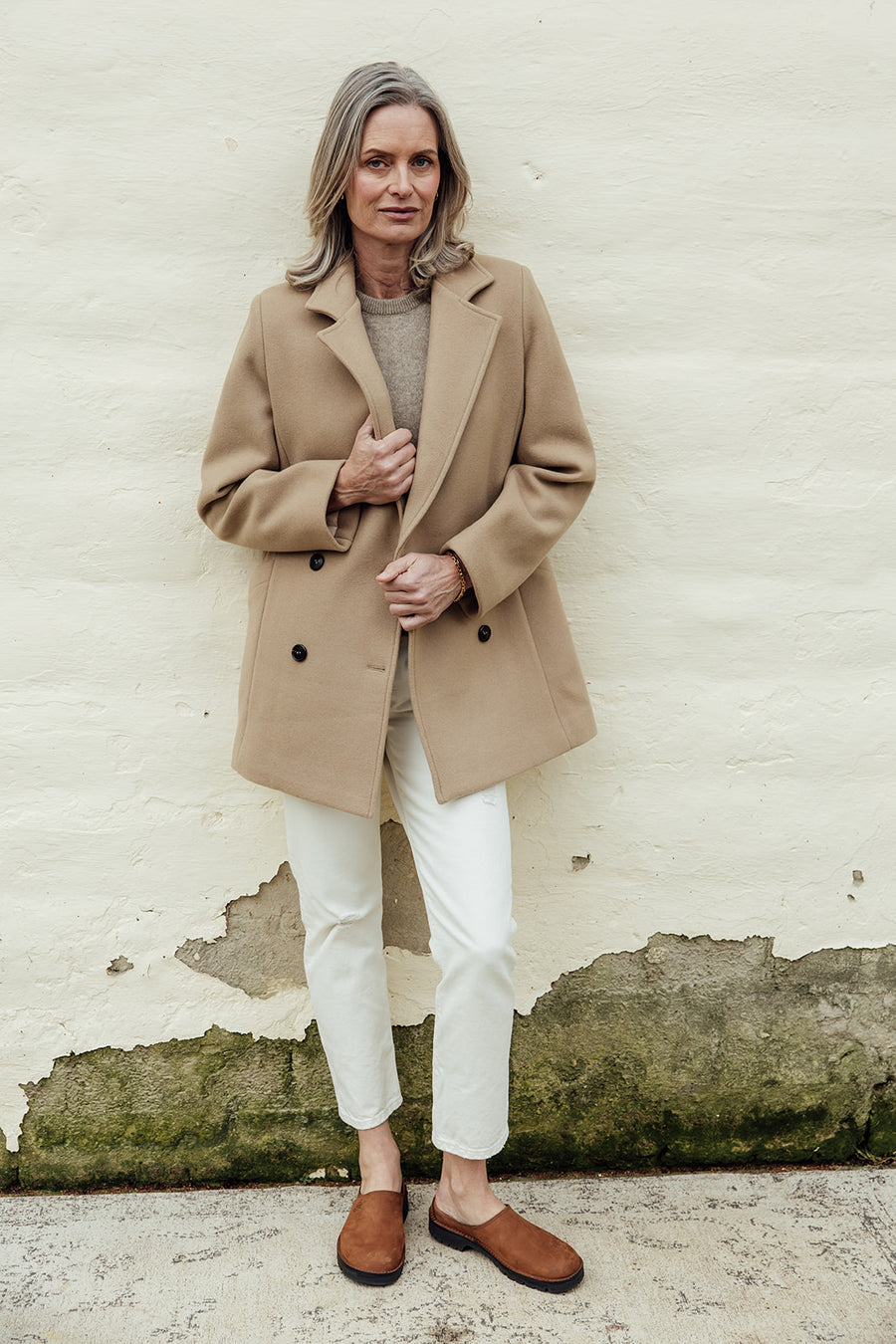 The Scanlan Wool Coat - Tan