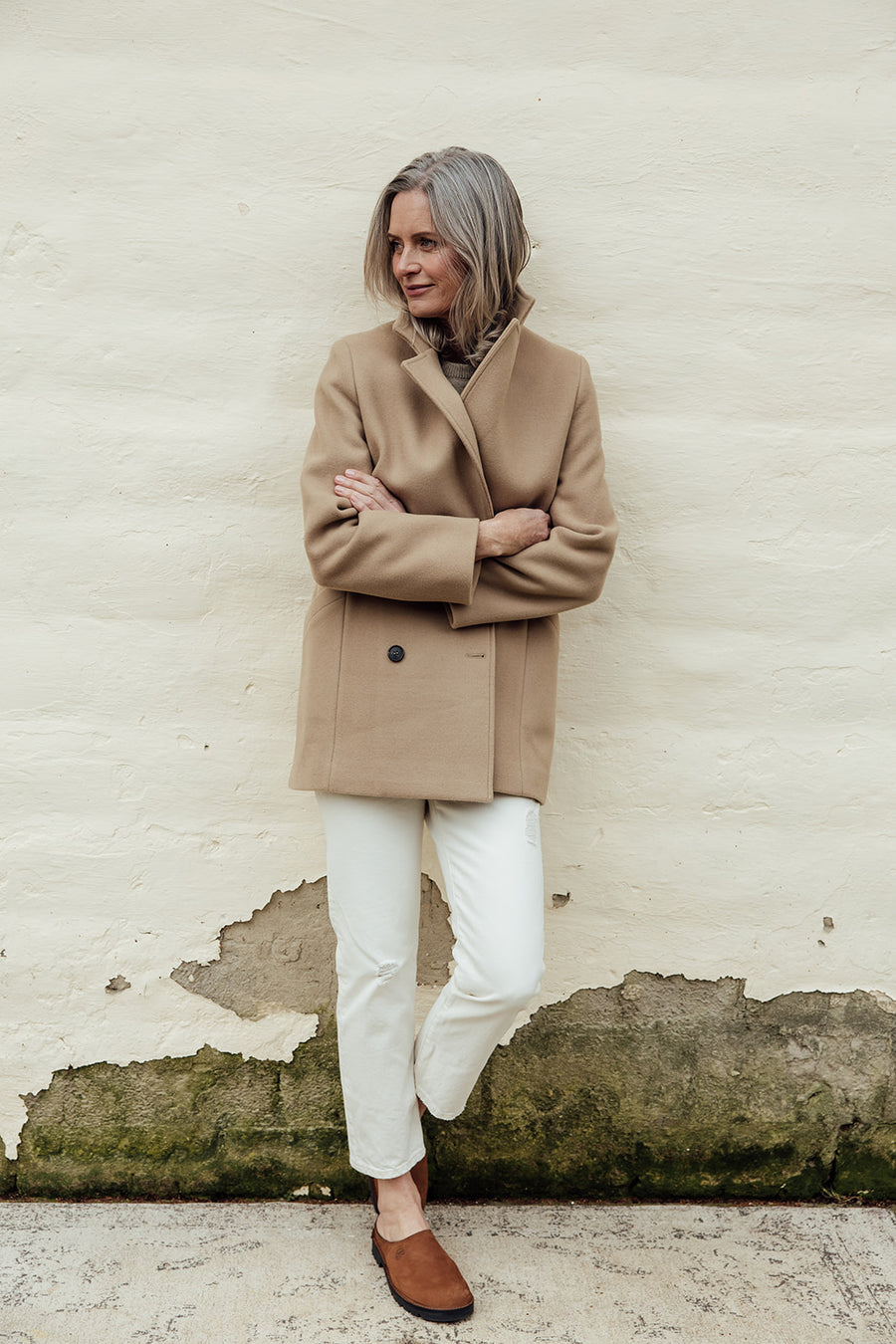 The Scanlan Wool Coat - Tan