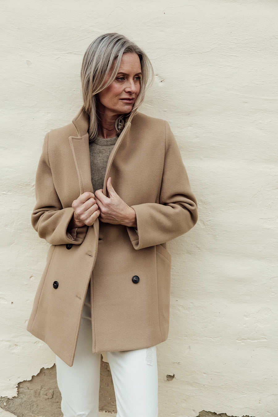 The Scanlan Wool Coat - Tan