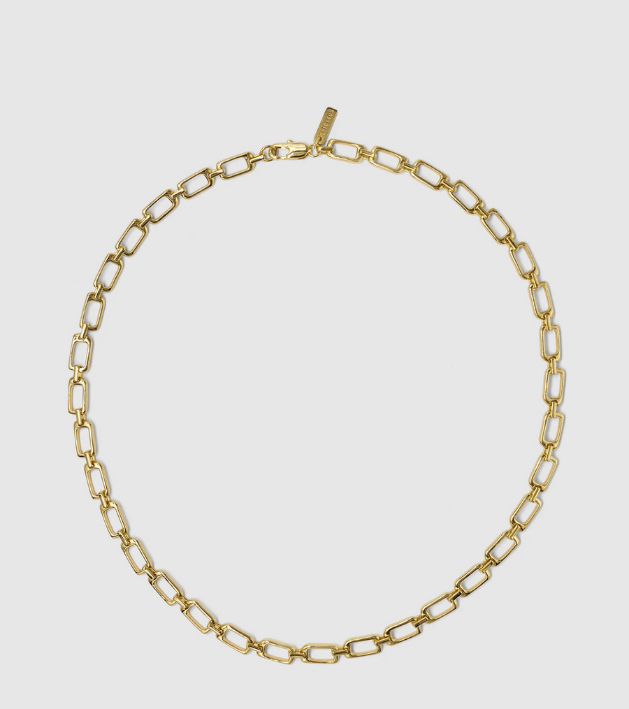 Brie Leon - Mini Bloq Necklace GOLD