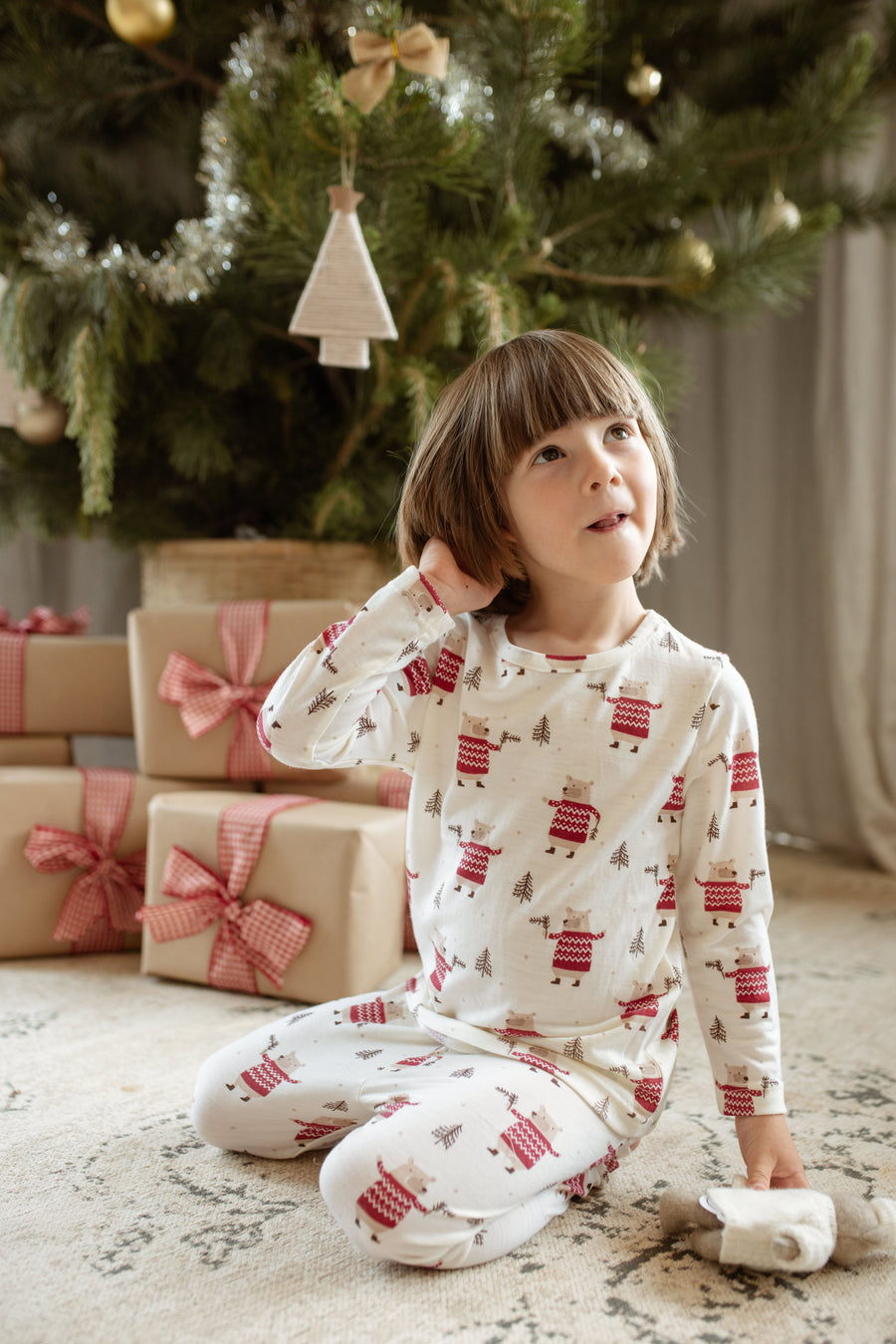 Child Merino Pyjamas - Limited Edition Bailey Bear