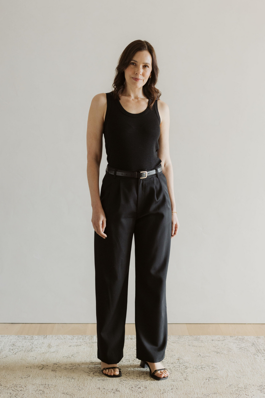 Promenade Wool Pant - Black