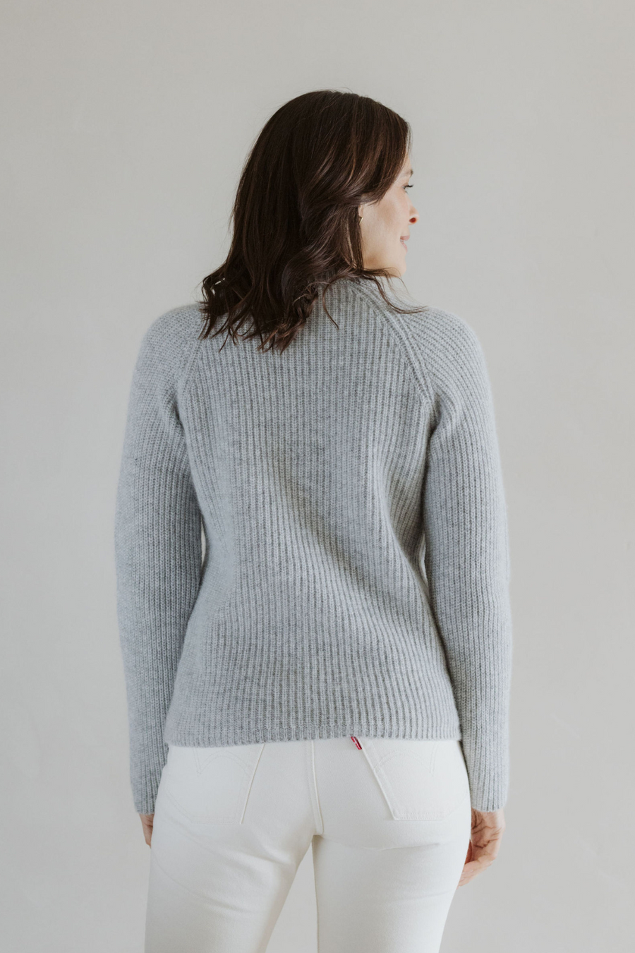 The Merino Angora Fisherman Jersey- Dove