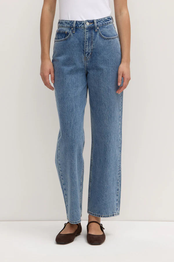 Assembly Label - Vintage Straight Jean- Dark Stone