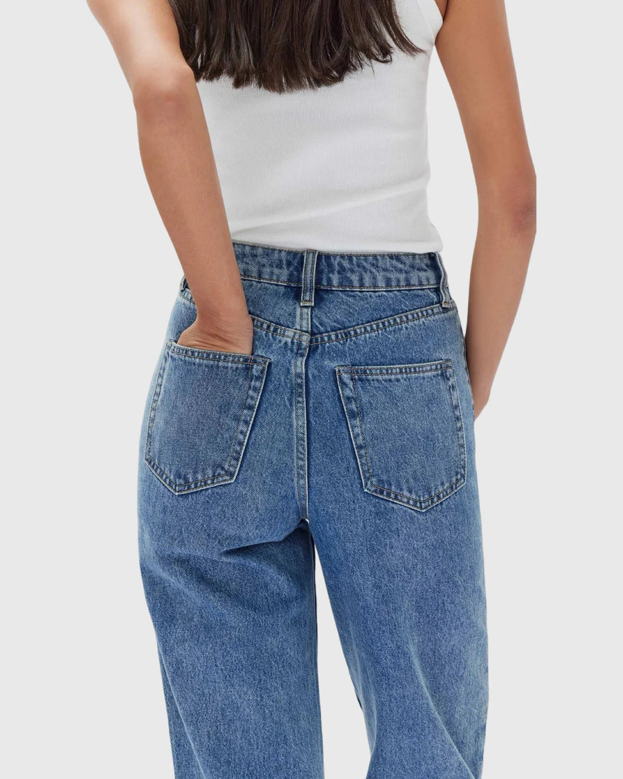Assembly Label - Vintage Straight Jean- Dark Stone
