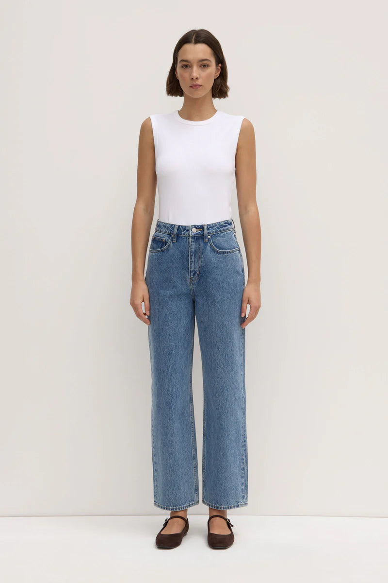 Assembly Label - Vintage Straight Jean- Dark Stone