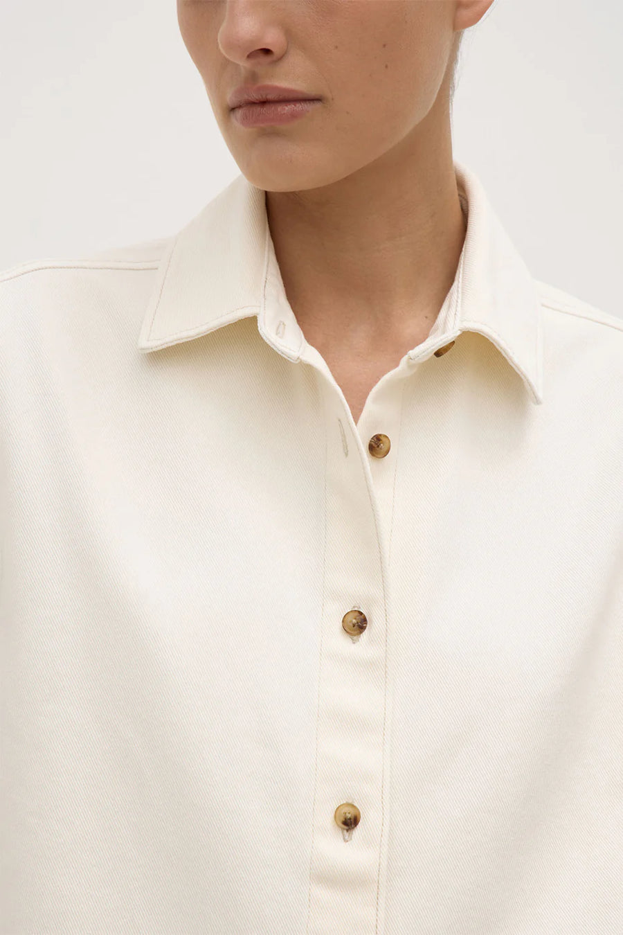 Assembly Label - Boxy Denim Short Sleeve Shirt