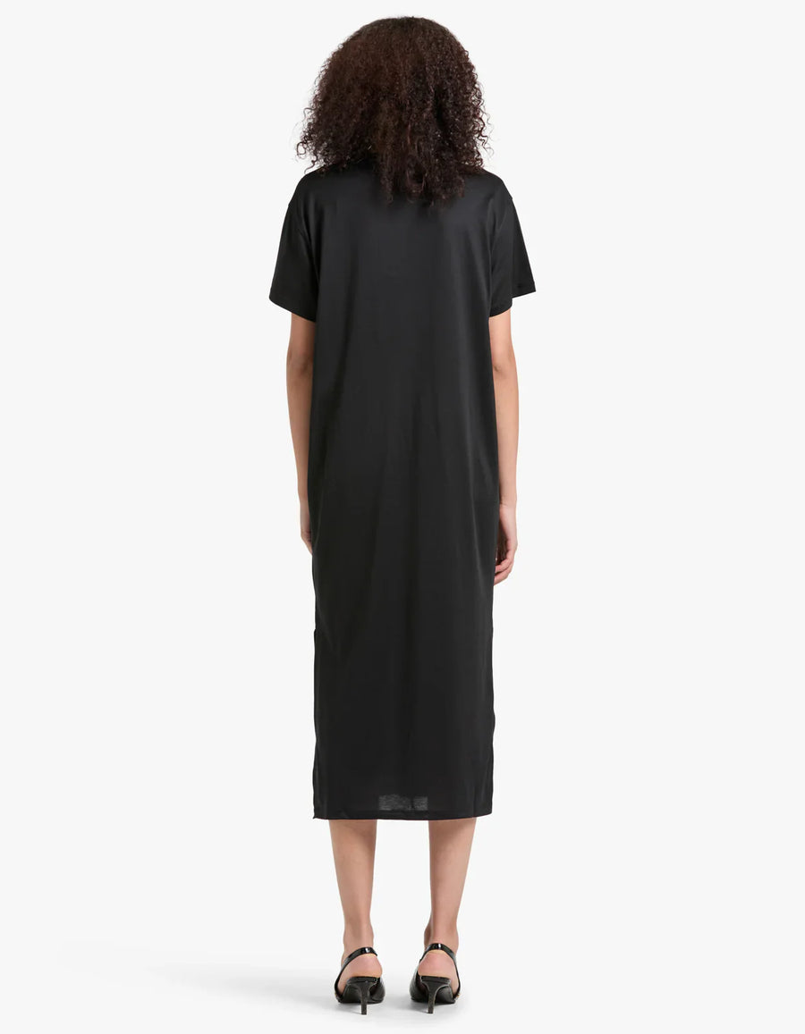 Assembly Label - Silk Blend Tee Dress Black