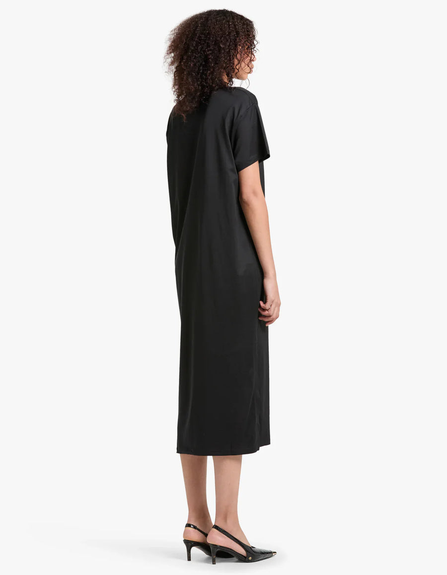 Assembly Label - Silk Blend Tee Dress Black