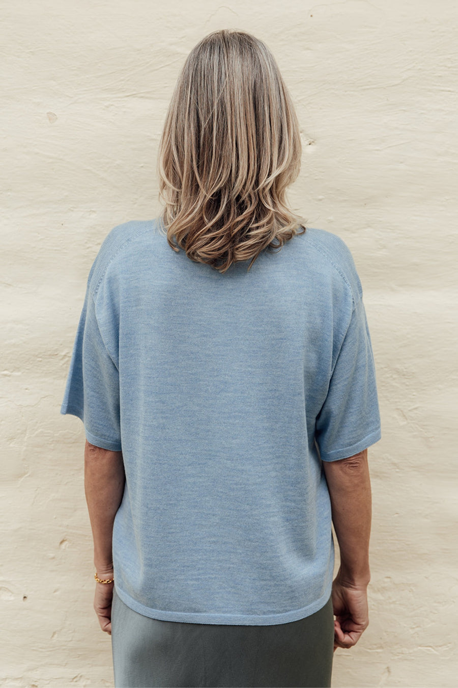 Haven Merino T-Shirt - Blue Iris
