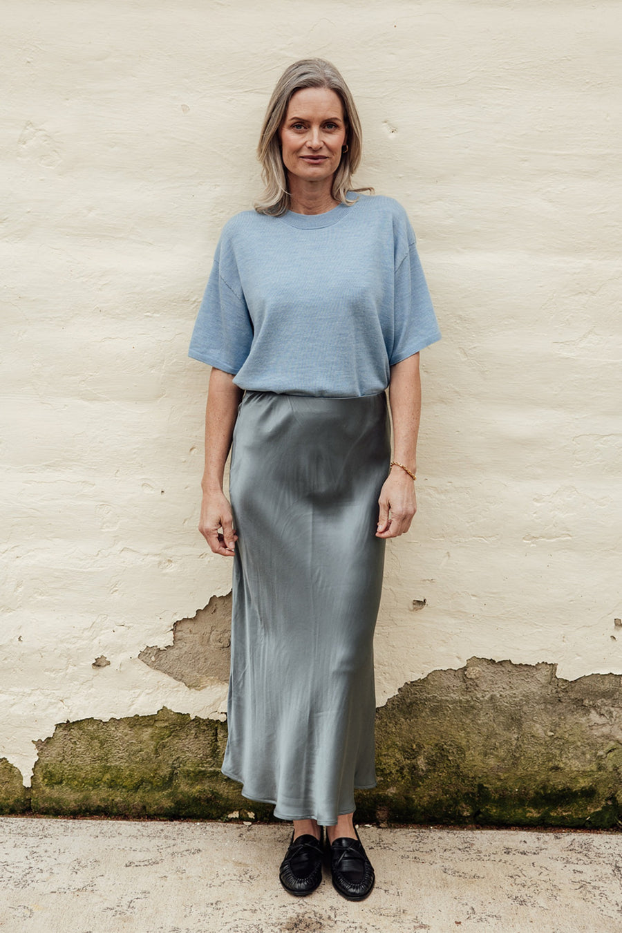 Haven Merino T-Shirt - Blue Iris
