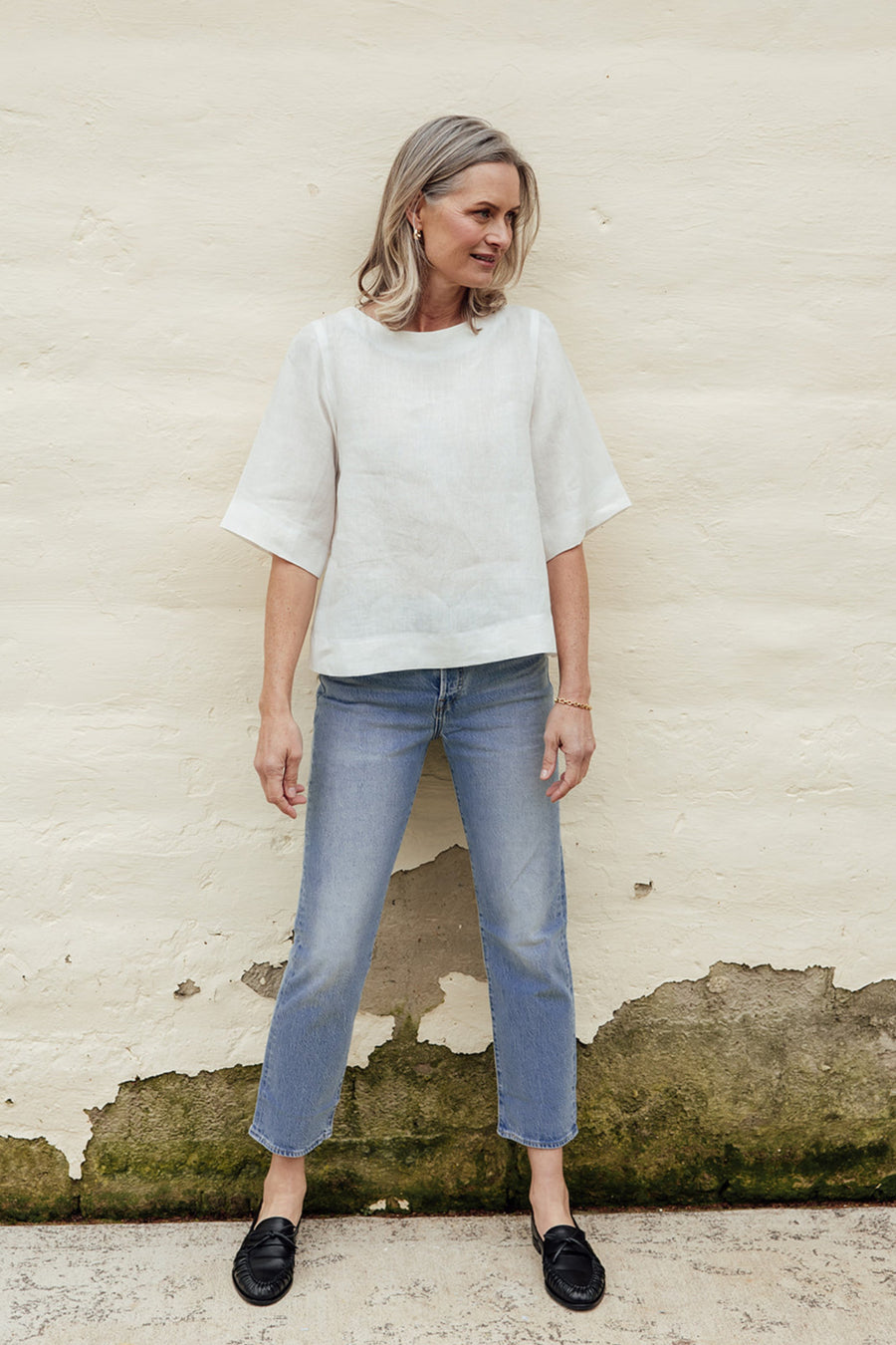 The Linen T-Shirt - Ivory