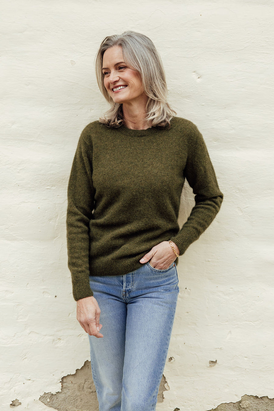 The Women's Possum Merino Crew - Avoka