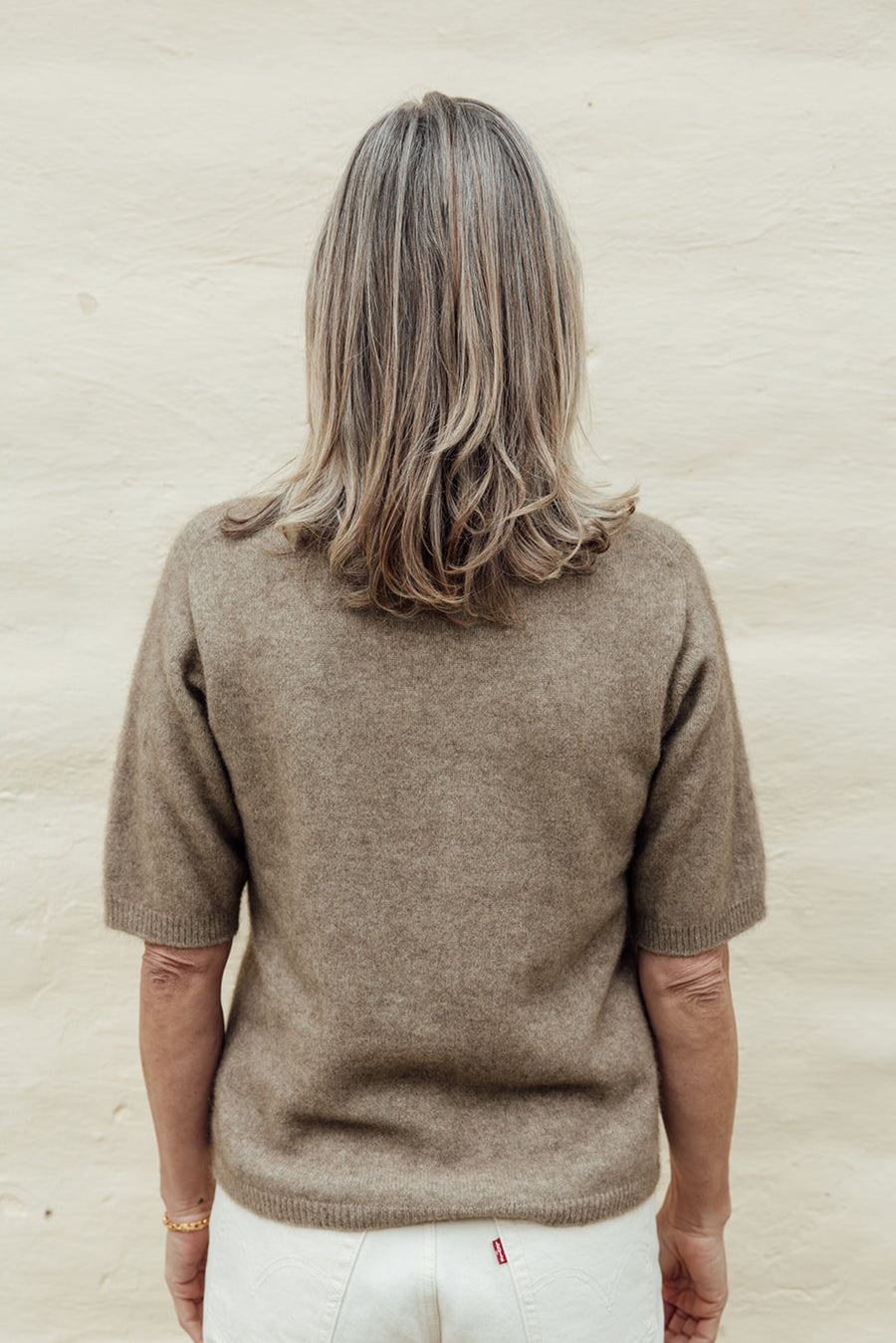 Lucy Possum Merino T-Shirt - Latte