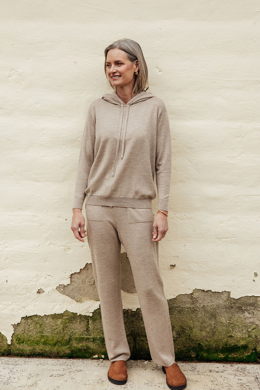 Merino Hoodie - Latte