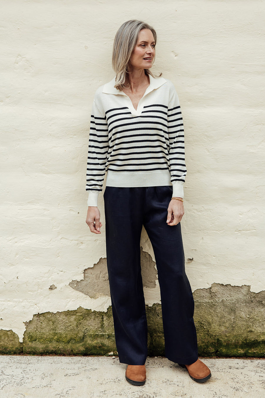 Lazy Day Linen Pant - Navy