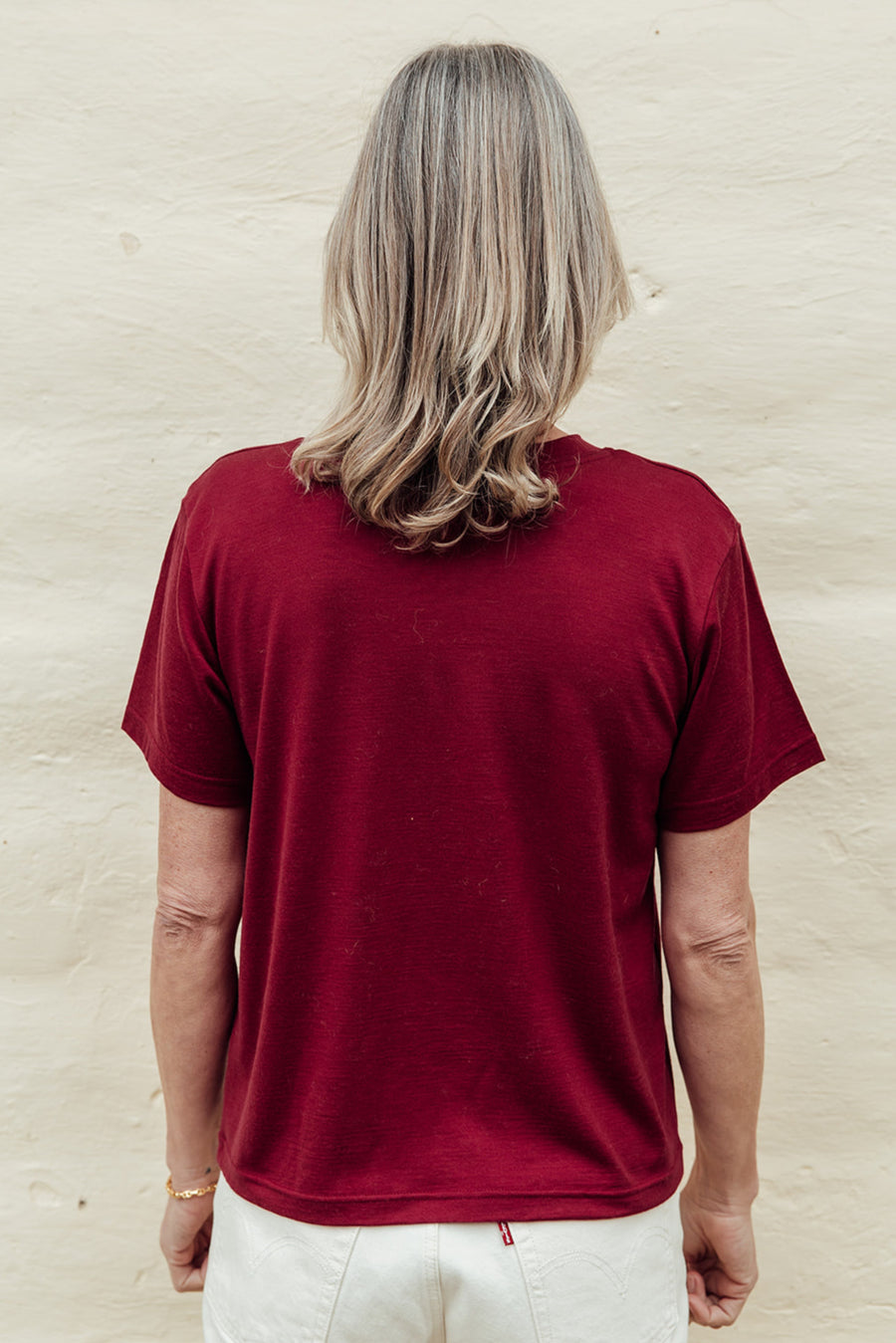 The Merino T-Shirt - Sangria