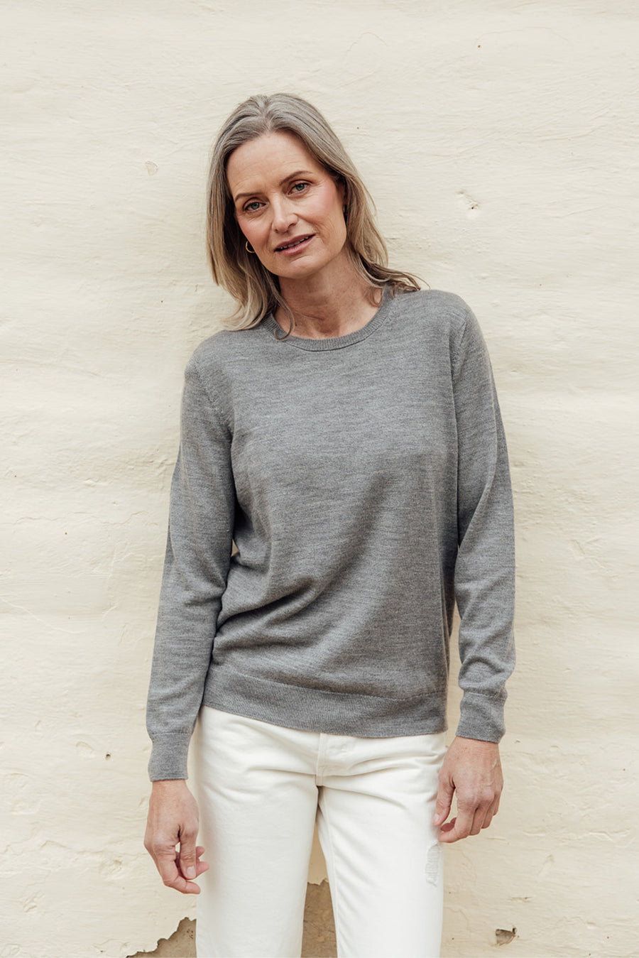 Classic Merino Crew - Ash Marle