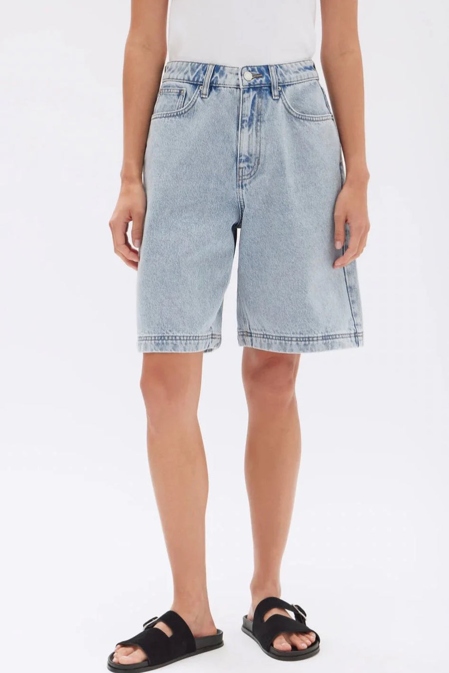 Assembly Label - Longline Denim Short