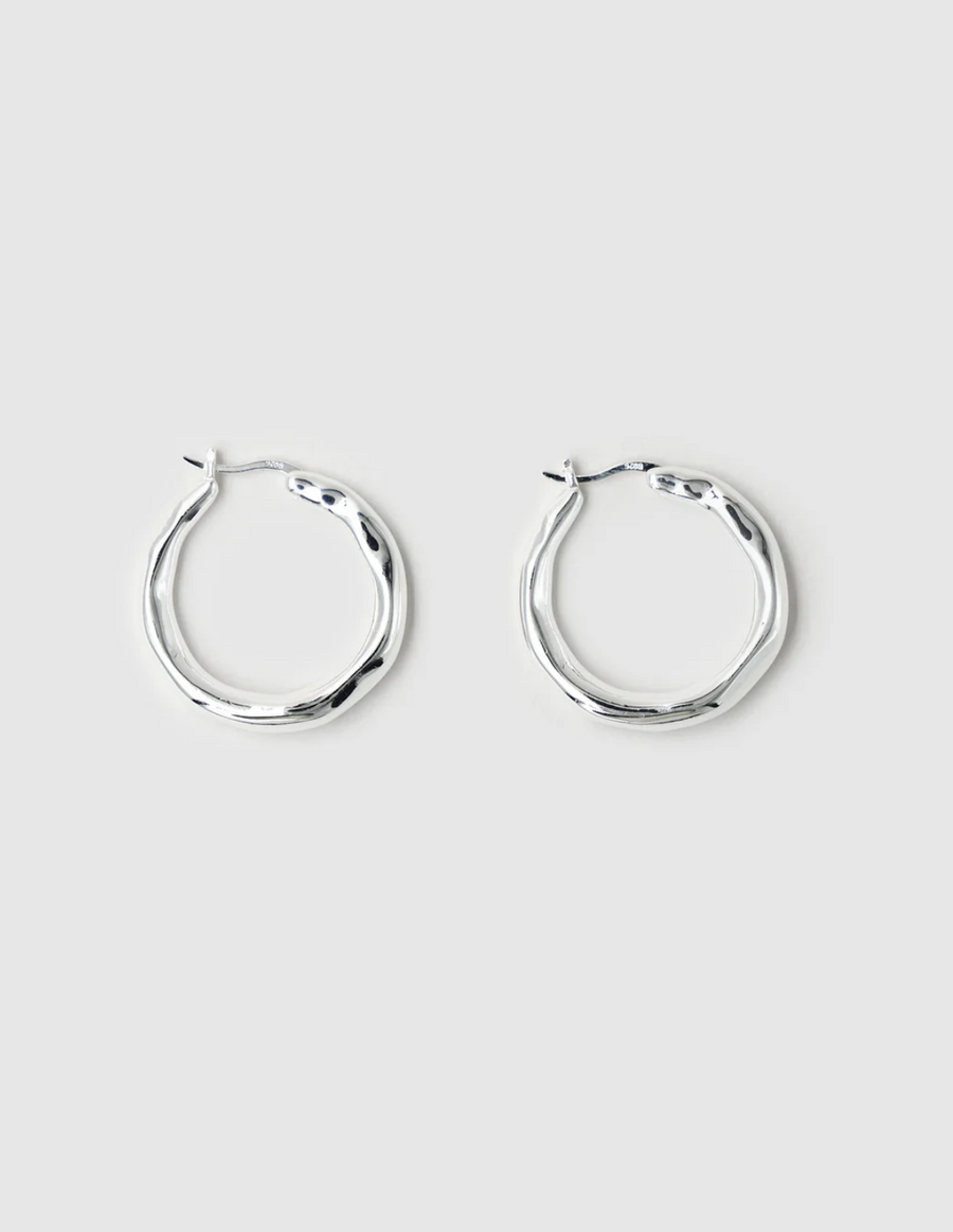 Brie Leon- Organica Hoops Small Silver
