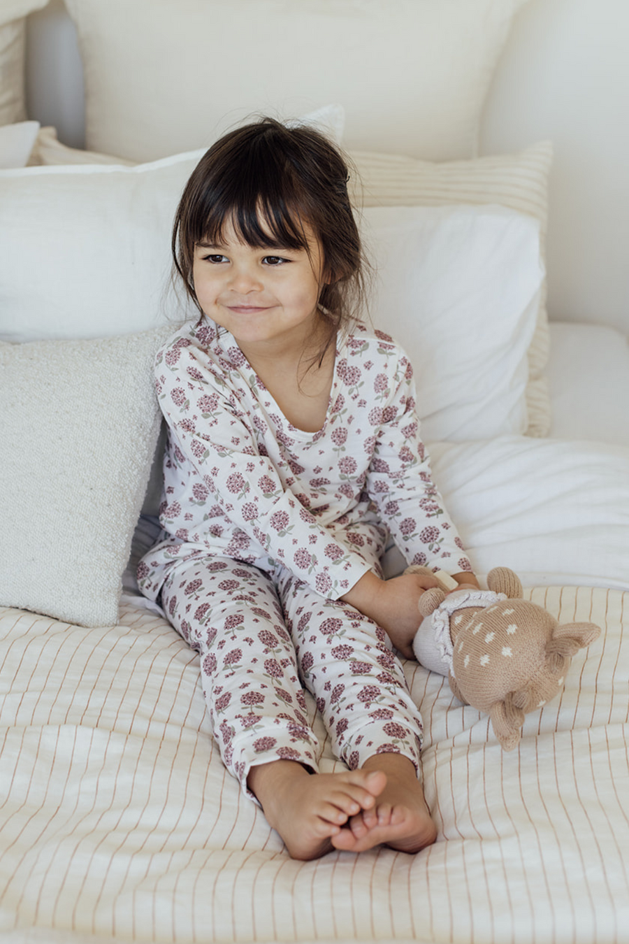 Child Merino Pyjamas - Hydrangea