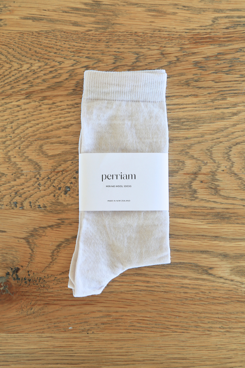 Perriam Everyday Merino Socks - Milk