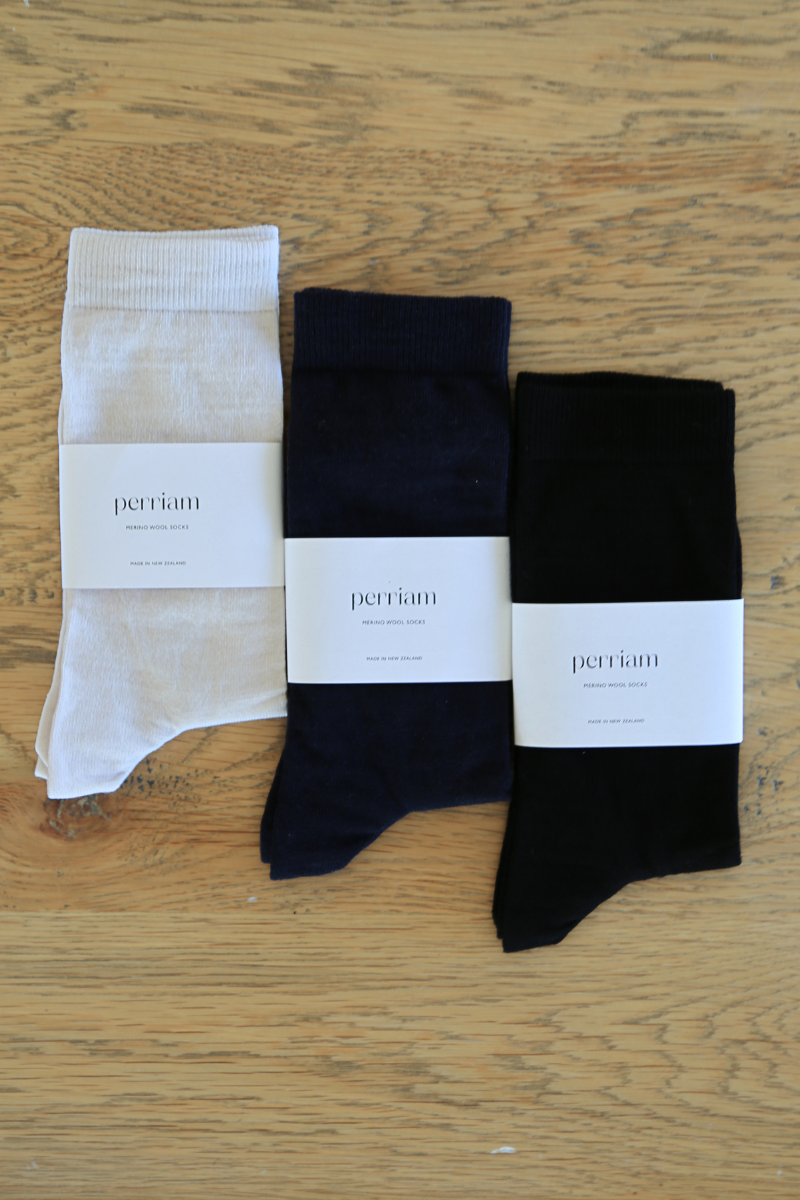 Perriam Everyday Merino Socks - Navy