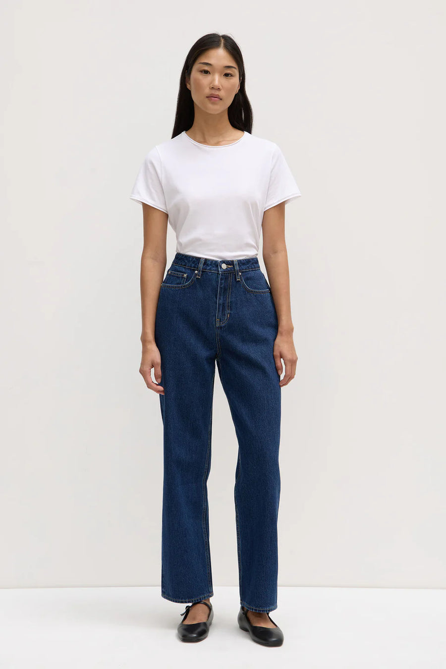 Assembly Label - Vintage Straight Jean- Heritage Blue