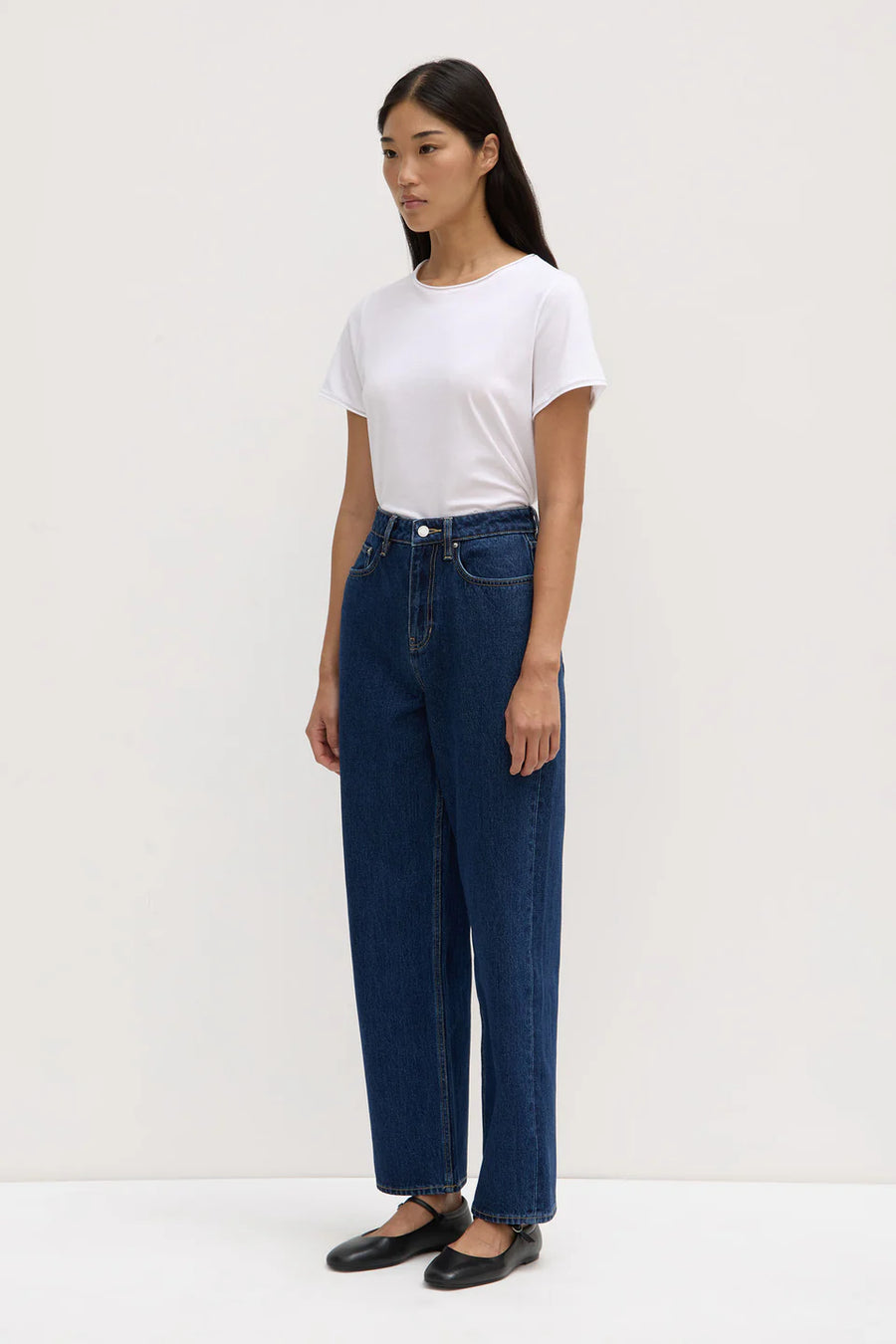 Assembly Label - Vintage Straight Jean- Heritage Blue