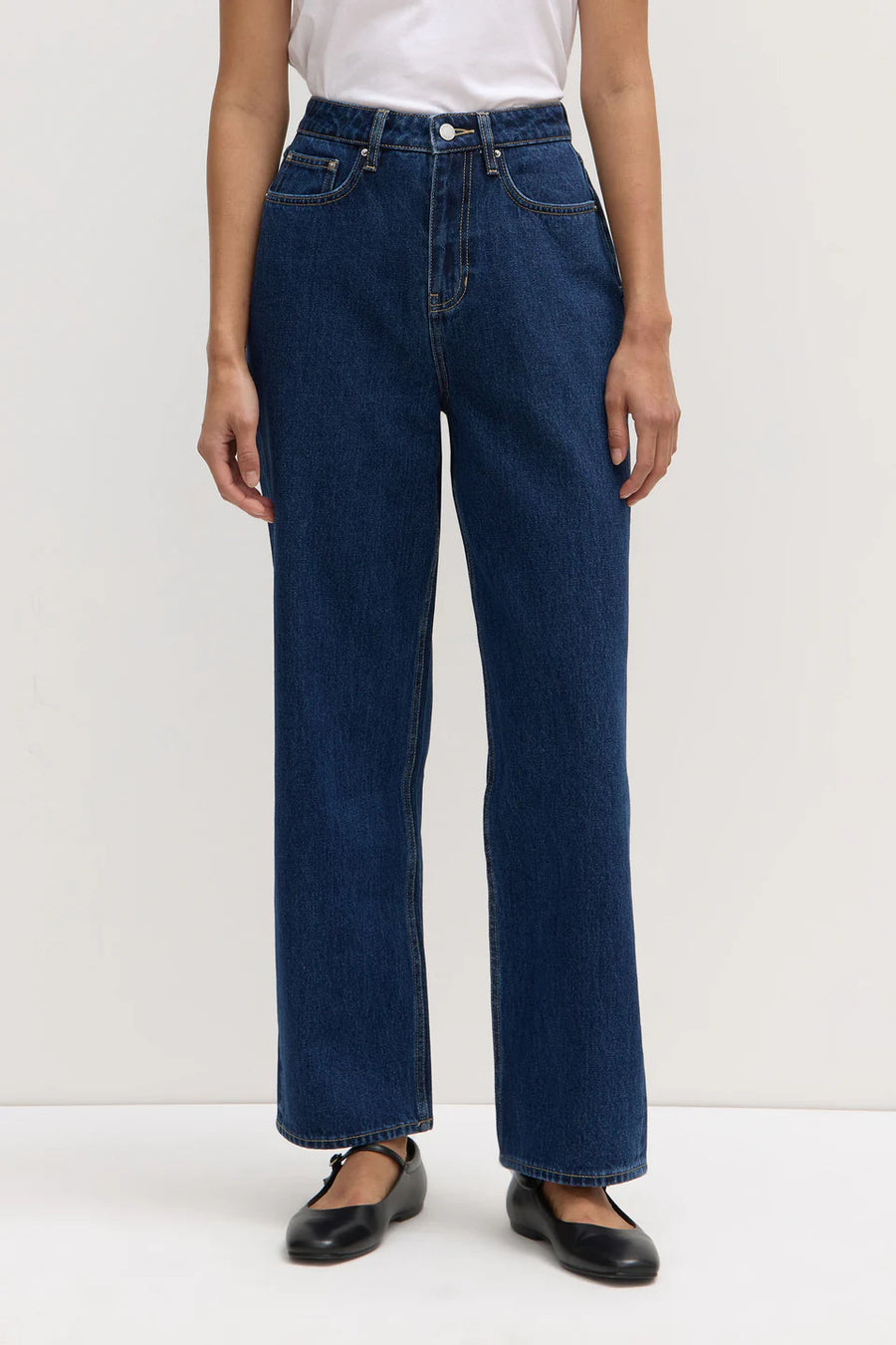 Assembly Label - Vintage Straight Jean- Heritage Blue