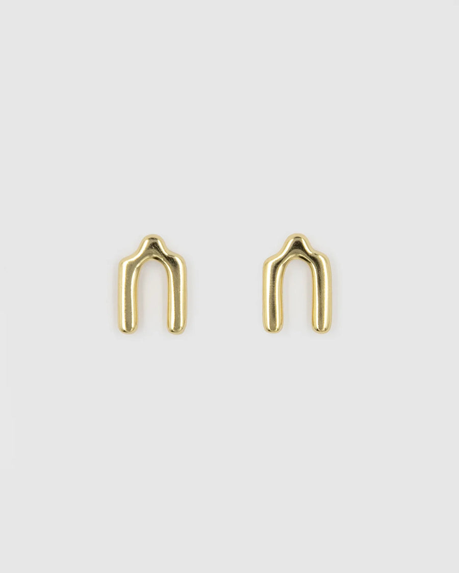 Brie Leon - Agnes Stud Earrings GOLD