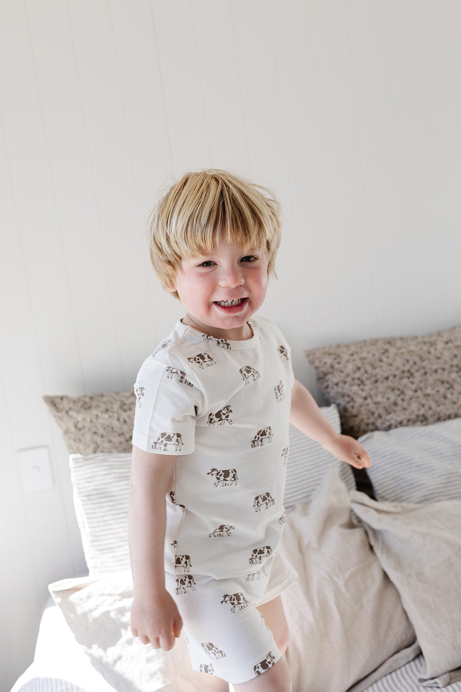 Child Organic Cotton Pyjamas - Cow