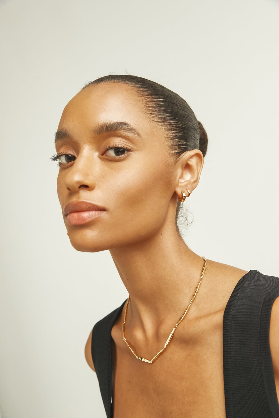 Brie Leon - Frida Solid Sleeper Earrings Gold