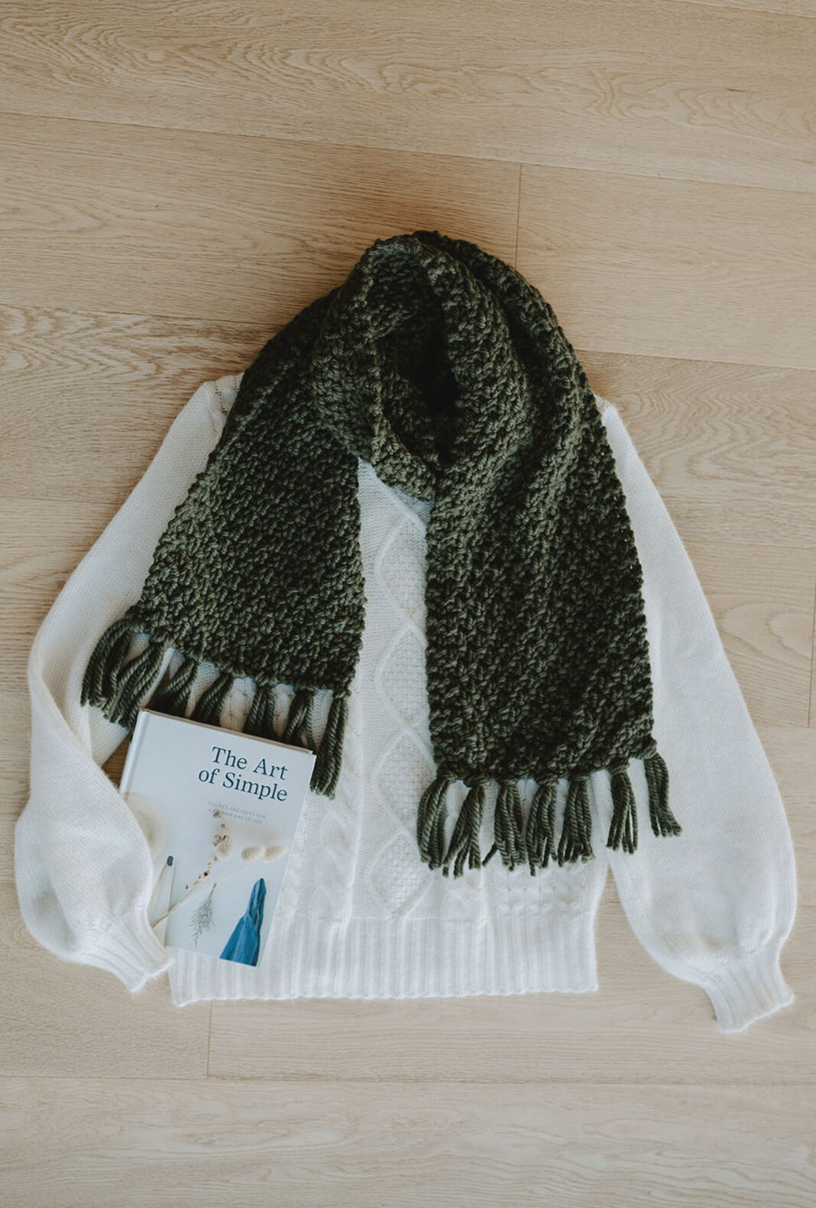 The Mia Tassel Scarf Knit Kit