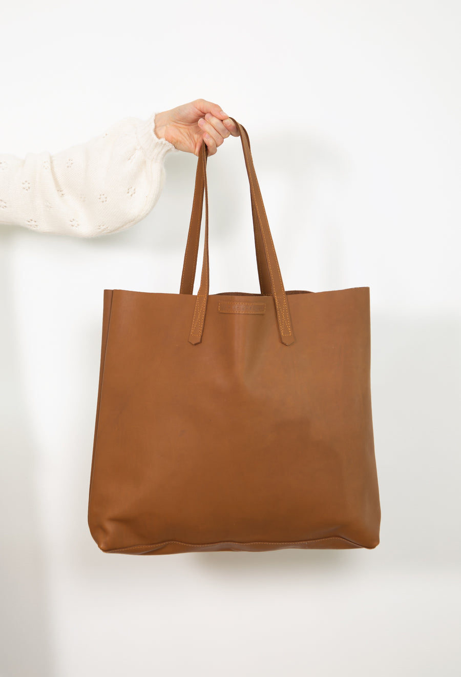 Amelia Boland  #23 Large Leather Tote Bag - Tan