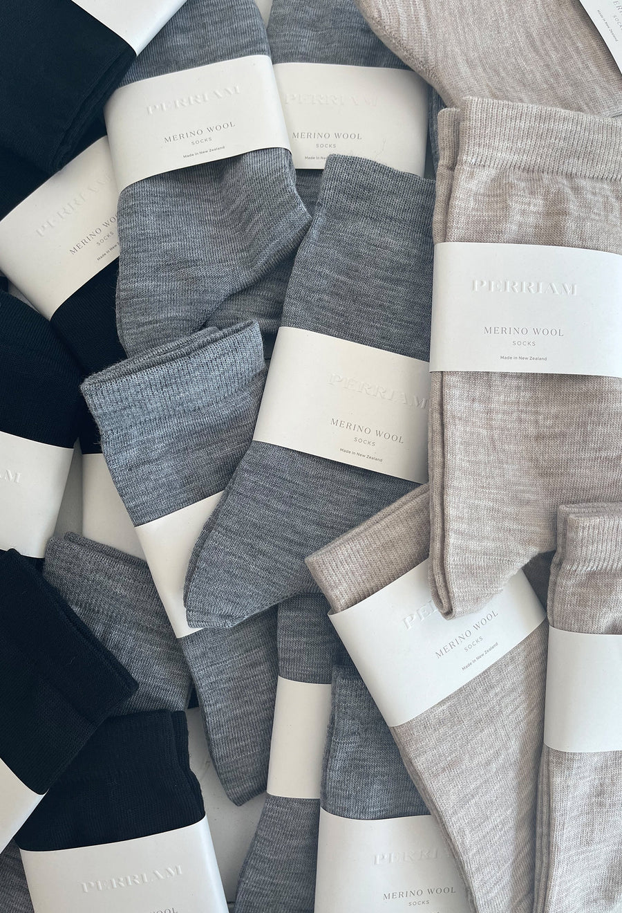 Perriam Everyday Merino Socks - Grey Marl