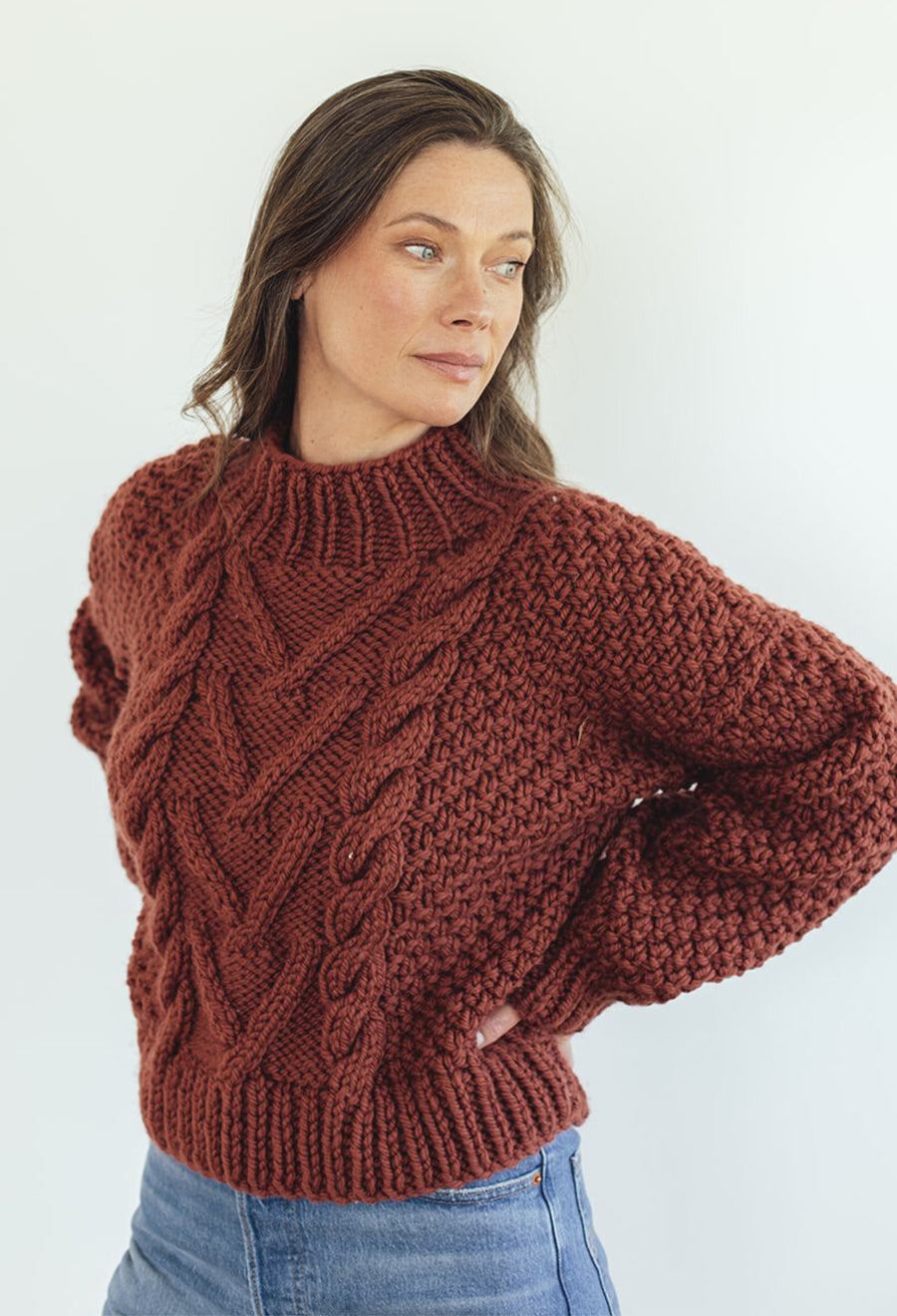 The Thea Cable Jersey Knit Kit