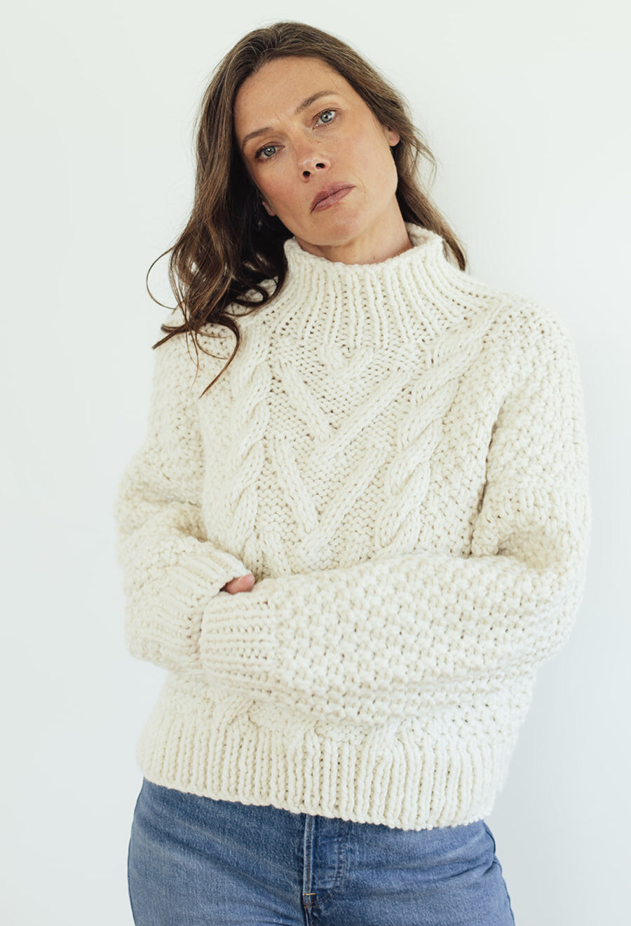 The Thea Cable Jersey Knit Kit