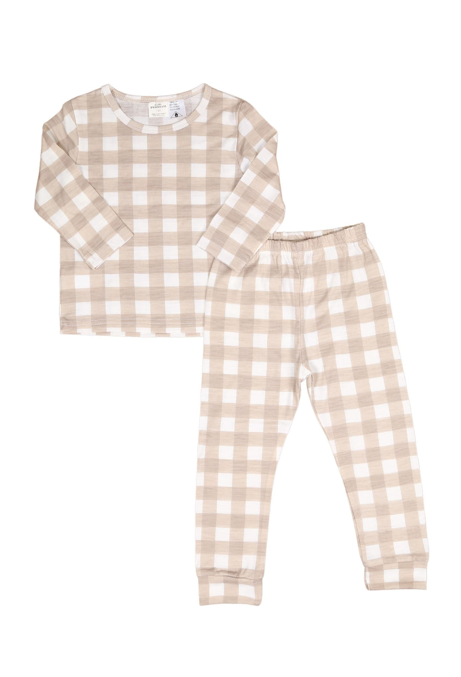 Child Merino Pyjamas - Gingham