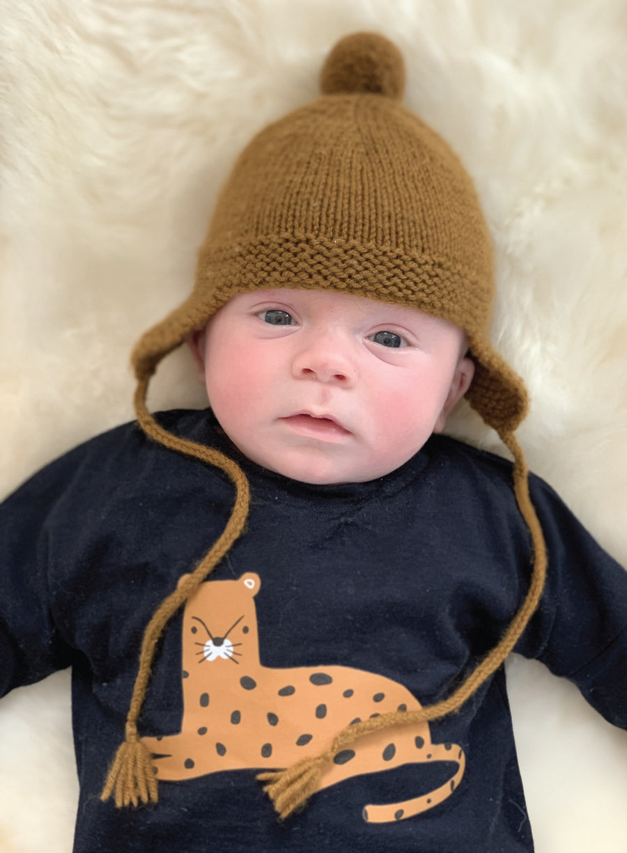 Baby Pom Pom Hat With Ear Flaps Pattern
